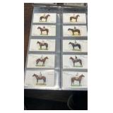 player cigarettes horse racing sports cards full set of 50