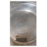 1963 silver plated suffolk downs platter