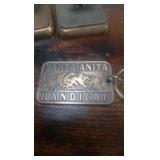 lot santa anita race track brass items 1937-1990s