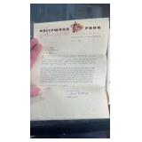 1944 wwii letter from General manager of Hollywood park to American legion