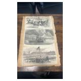 1867 Harper’s weekly newspaper cut outs