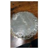 1937 silver plated platter horse show trophy