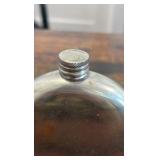 vintage pewter horse racing flask