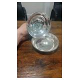 very early f.j. ross and sons silver plated dish dated 1901