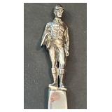 c1958 Tiffany and company sterling silver jockey themed letter opener