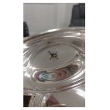 very early f.j. ross and sons silver plated dish dated 1901