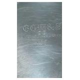 lot of 6 silver plated laurel race course cups