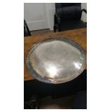 1957 large silver plated oldham county fair platter