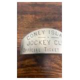 antique Coney Island jockey club official ticket agent