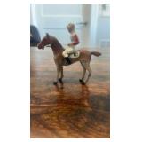 cast iron horse racing toys