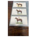 player cigarettes horse racing sports cards full set of 50