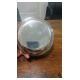 very early f.j. ross and sons silver plated dish dated 1901