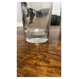 vintage hand painted horse racing themed drinking glasses