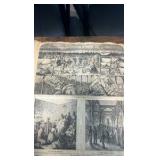 1867 Harper’s weekly newspaper cut outs