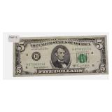 1969-C- $5  Federal Reserve Note