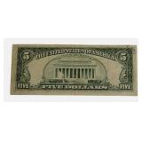 1974 - $5  Federal Reserve Note