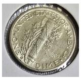 1941-D Dime, MS65, FSB