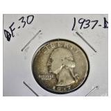 1937-D OF-30 Quarter