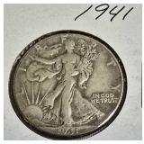 1941 Walking Liberty Half Dollar