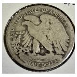 1916-D Walking Liberty Half Dollar - Obverse Mintmark (Rare)