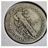 Collection of Liberty Dimes from the years 1923, 1925, and 1929.