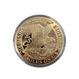 Massive! Rare American Mint COPY of one of the greatest US coins ever made, 24K plated.