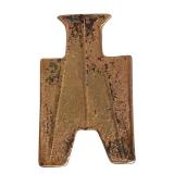 Replica of spade money from the Chinese Warring States period (350 to 250 BCE) embodies the ambitious spirit of its era.