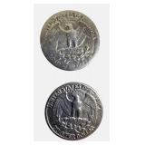 1932 & 1934 Washington Silver Quarters