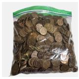 5.4 lbs of clean, hand-sorted copper pennies from 1960 to 1982. Check current copper prices.
