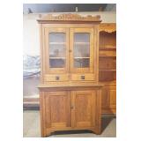 Vintage/Antique 2-Piece Wooden Cabinet