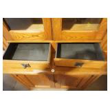 Vintage/Antique 2-Piece Wooden Cabinet