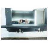 Mirror with shelf and 2 coat hooks