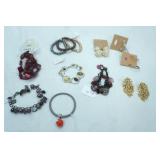 Jewelry Lot: Fashion Jewelry Bracelets and Earrings