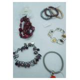 Jewelry Lot: Fashion Jewelry Bracelets and Earrings