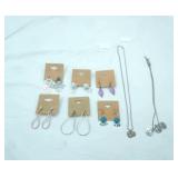 Jewelry Lot: Fashion Jewelry Necklaces & Pierced Earrings
