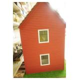 Wooden Dollhouse and Accessories