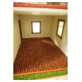 Wooden Dollhouse and Accessories