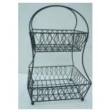 Decorative Wire Basket 10.5"x12"x20" tall