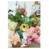 Artificial Flowers & Greenery Variety Lot
