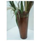 Metal Floor Vase 18" tall