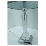 Lucite Table Lamp 23" tall