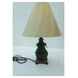 Metal Base Table Lamp 16" tall