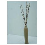 Ceramic Pottery Vase with Cattails