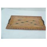 Decorative Metal Coffee Table Tray, Centerpiece Tray 24"x 12"