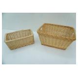 Rectangle straw Baskets (2)