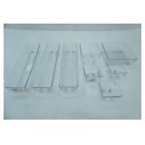 Linus Shallow Drawer organizers clear variety of sizes,(8)