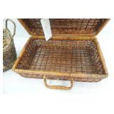 Decorative Wicker Baskets. Picnic Basket and Fall Themed Basket