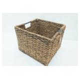 Wicker Storage Basket. 13"x 14"x 11"