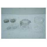 NEW Small Glass and Plastic Canisters & Jars