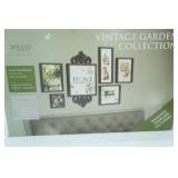Vintage Garden Collection 6pc Photo Frame Set. Antique Bronze Finish